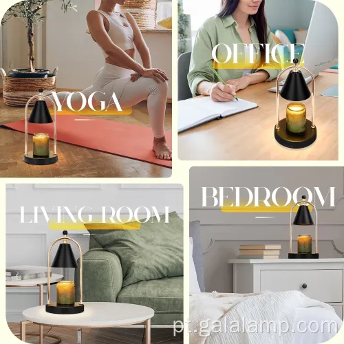 Lâmpada de vela elegante e diminuída para um ambiente aconchegante do quarto